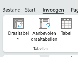 tips excel administratie draaitabel