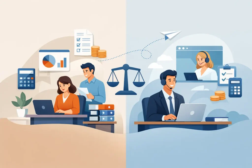 Intern boekhouden versus uitbesteden