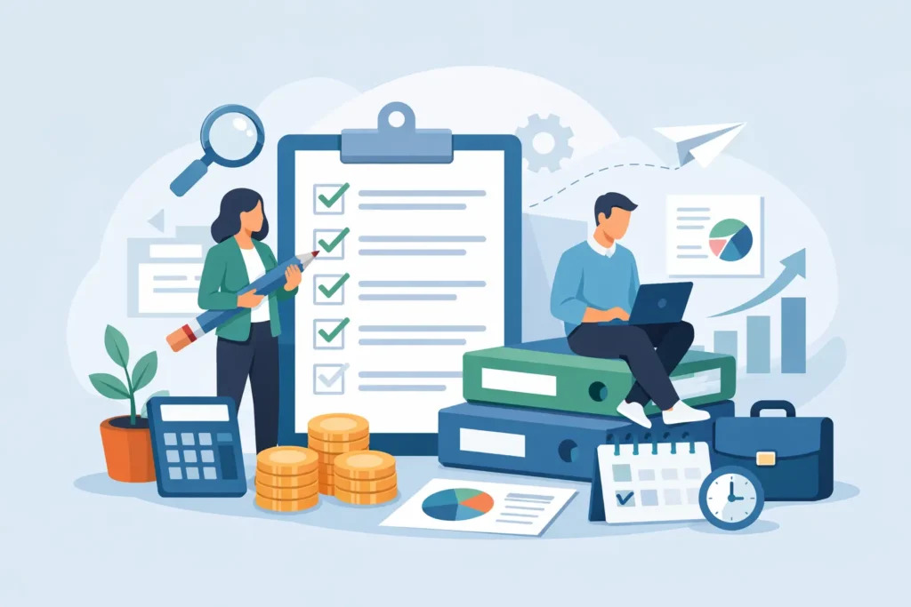Administratie checklist voor starters die werkt